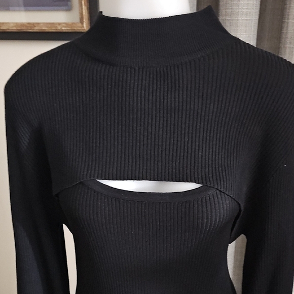 Ashley Stewart Black Long Sleeve Dress - Picture 2 of 5